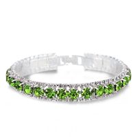 Style Simple Brillant Rond Strass Incruster Strass Femmes Bracelets main image 6