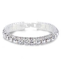 Simple Style Shiny Round Rhinestone Inlay Rhinestones Women's Bracelets sku image 6