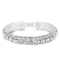 Style Simple Brillant Rond Strass Incruster Strass Femmes Bracelets main image 4