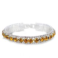 Simple Style Shiny Round Rhinestone Inlay Rhinestones Women's Bracelets sku image 11