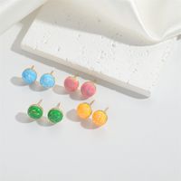 1 Pair Vintage Style Simple Style Round Plating Copper 14K Gold Plated Ear Studs main image 6