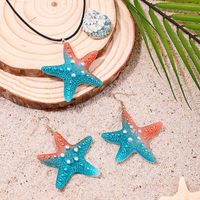 Cute Beach Starfish Arylic Women's Jewelry Set main image 6