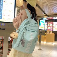 One Size Waterproof 22 Inches Letter Holiday Daily Women's Backpack main image 7