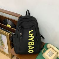 One Size Waterproof 22 Inches Letter Holiday Daily Women's Backpack sku image 1