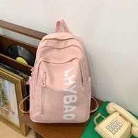 One Size Waterproof 22 Inches Letter Holiday Daily Women's Backpack sku image 3