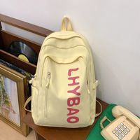 One Size Waterproof 22 Inches Letter Holiday Daily Women's Backpack sku image 4