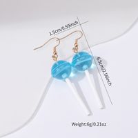 1 Pair Casual Cute Pentagram Heart Shape Transparent Soft Clay Drop Earrings sku image 6