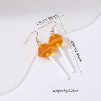 1 Pair Casual Cute Pentagram Heart Shape Transparent Soft Clay Drop Earrings sku image 10