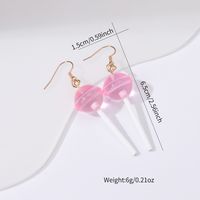 1 Pair Casual Cute Pentagram Heart Shape Transparent Soft Clay Drop Earrings sku image 4