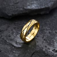 Simple Style Flame 304 Stainless Steel 18K Gold Plated Unisex Rings main image 1