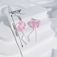 1 Pair Casual Cute Pentagram Heart Shape Transparent Soft Clay Drop Earrings sku image 8