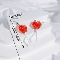 1 Pair Casual Cute Pentagram Heart Shape Transparent Soft Clay Drop Earrings sku image 9