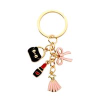 Simple Style Bow Knot Alloy Keychain main image 2