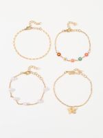 Beach Sweet Flower Butterfly Alloy Wholesale Anklet main image 3
