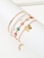Beach Sweet Flower Butterfly Alloy Wholesale Anklet main image 5