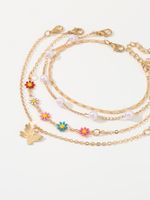 Beach Sweet Flower Butterfly Alloy Wholesale Anklet main image 4