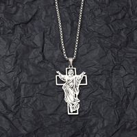 201 Stainless Steel Hip-Hop Cool Style Cross Pendant Necklace main image 1