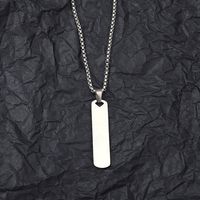 201 Stainless Steel Hip-Hop Hollow Out Human Cross Tree Pendant Necklace sku image 3