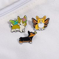 Cartoon Style Cute Cowboy Style Dog Alloy Stamping Stoving Varnish Plating Unisex Brooches main image 3
