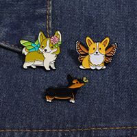 Cartoon Style Cute Cowboy Style Dog Alloy Stamping Stoving Varnish Plating Unisex Brooches main image 8