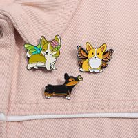 Cartoon Style Cute Cowboy Style Dog Alloy Stamping Stoving Varnish Plating Unisex Brooches main image 1