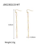 1 Pair IG Style Geometric Tassel 304 Stainless Steel 18K Gold Plated Drop Earrings main image 2