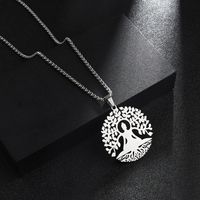 Basic Modern Style Classic Style Tree 201 Stainless Steel Unisex Pendant Necklace main image 3