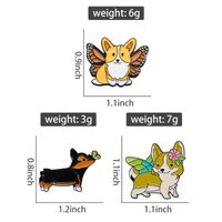 Cartoon Style Cute Cowboy Style Dog Alloy Stamping Stoving Varnish Plating Unisex Brooches main image 2
