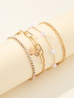 Fashion Beach Butterfly Rhinestones Alloy Wholesale Anklet main image 1