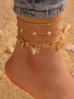 Fashion Beach Butterfly Rhinestones Alloy Wholesale Anklet main image 5