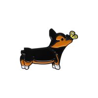 Cartoon-Stil Süß Cowboy-Stil Hund Legierung Stempeln Einbrennlack Überzug Unisex Broschen sku image 2