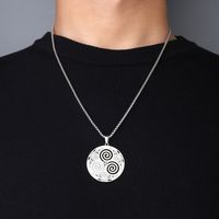 Basic Classic Style Commute Geometric Round Spiral 201 Stainless Steel Unisex Pendant Necklace main image 1