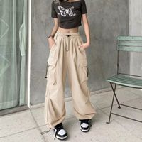 Women's Daily Street Casual Solid Color Full Length Cargo Pants main image 5