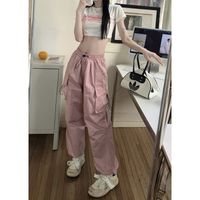 Women's Daily Street Casual Solid Color Full Length Cargo Pants main image 6