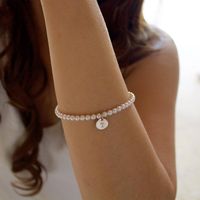 Wholesale Casual Classic Style Letter Copper Pearl Bracelets main image 5