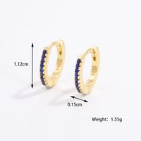 1 Pair Romantic Shiny Round Plating Inlay Sterling Silver Zircon 14K Gold Plated White Gold Plated Earrings sku image 3