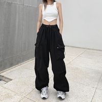 Women's Daily Street Casual Solid Color Full Length Cargo Pants main image 8