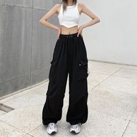 Women's Daily Street Casual Solid Color Full Length Cargo Pants main image 9