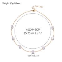 Wholesale Jewelry Casual Classic Style Solid Color Alloy Glass 18K Gold Plated Plating Inlay Necklace main image 4