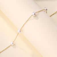 Wholesale Jewelry Casual Classic Style Solid Color Alloy Glass 18K Gold Plated Plating Inlay Necklace main image 3