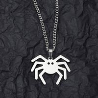 201 Stainless Steel Hip-Hop Simple Style Spider Pendant Necklace main image 1