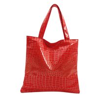 Women's Vintage Style Classic Style Solid Color Crocodile Pu Leather Shopping Bags sku image 2