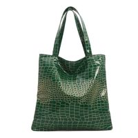 Women's Vintage Style Classic Style Solid Color Crocodile Pu Leather Shopping Bags sku image 3