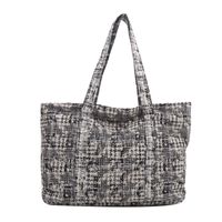 Women's Vintage Style Classic Style Color Block Plaid Cloth Shopping Bags sku image 2