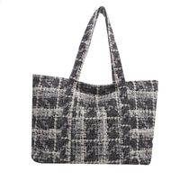 Women's Vintage Style Classic Style Color Block Plaid Cloth Shopping Bags sku image 4