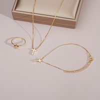 Simple Style Cross Alloy Women's Jewelry Set main image 6