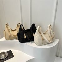 Women's Basic Classic Style Solid Color Canvas Shopping Bags main image 1