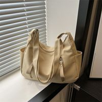 Women's Basic Classic Style Solid Color Canvas Shopping Bags main image 2