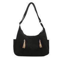 Women's Basic Classic Style Solid Color Canvas Shopping Bags sku image 3