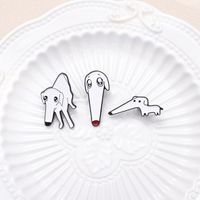 Cartoon Style Cute Cowboy Style Dog Alloy Stamping Stoving Varnish Plating Unisex Brooches main image 1